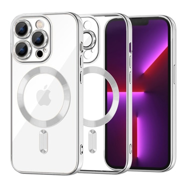 Maskica Techsuit "Luxury Crystal MagSafe" za iPhone 13 Pro - silver