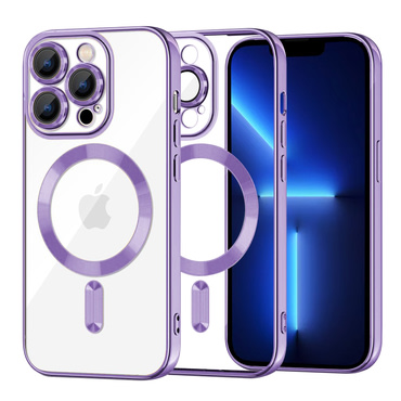 Maskica Techsuit "Luxury Crystal MagSafe" za iPhone 13 Pro Max - light purple
