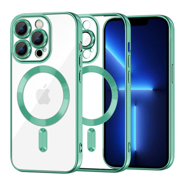 Maskica Techsuit "Luxury Crystal MagSafe" za iPhone 13 Pro Max - light green