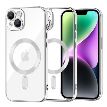 Maskica Techsuit "Luxury Crystal MagSafe" za iPhone 14 - silver