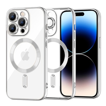 Maskica Techsuit "Luxury Crystal MagSafe" za iPhone 14 Pro - silver