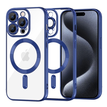 Maskica Techsuit "Luxury Crystal MagSafe" za iPhone 15 Pro - deep blue