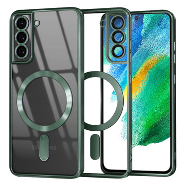 Maskica Techsuit "Luxury Crystal MagSafe" za Samsung Galaxy S21 FE 5G - deep green