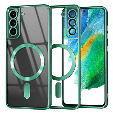 Maskica Techsuit "Luxury Crystal MagSafe" za Samsung Galaxy S21 FE 5G - light green