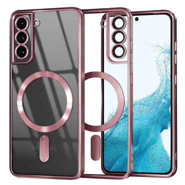 Maskica Techsuit "Luxury Crystal MagSafe" za Samsung Galaxy S22 - pink