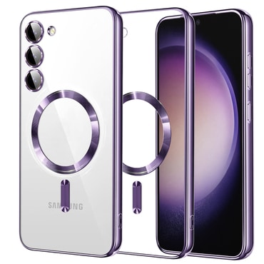 Maskica Techsuit "Luxury Crystal MagSafe" za Samsung Galaxy S23 - light purple