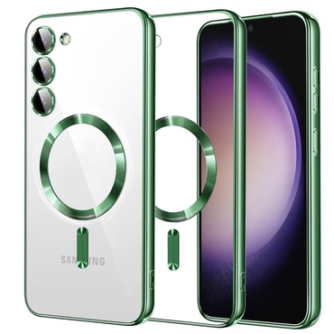 Maskica Techsuit "Luxury Crystal MagSafe" za Samsung Galaxy S23 - light green