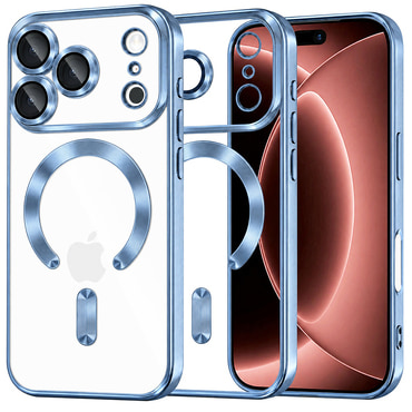 Maskica Techsuit "Luxury Crystal MagSafe" za iPhone 17 Pro Max / 18 Pro Max - light blue
