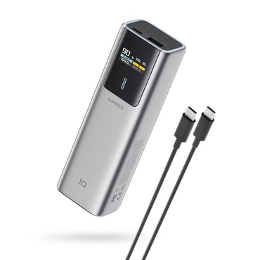 Power bank Cuktech "PB150P" 15000mAh, 120W, TFT zaslon - gray