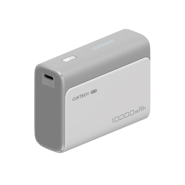 Power bank Cuktech "PB100" 10000mAh 30W s USB-C kabelom i indikatorom - gray