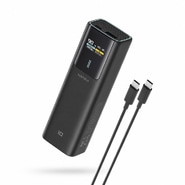 Power bank Cuktech "PB100P" 10000mAh 150W s USB-C kabelom i prikazom - black