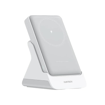 Power bank Cuktech "WPB100N" 10000mAh s MagSafe i 2u1 držačem - white