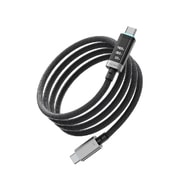 Punjač i podatkovni 240W USB-C na USB-C kabel Cuktech "CTC620P" digitalni prikazivač, 480Mbps, 2m - black