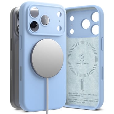 Maska Ringke "Silicone Magnetic" za iPhone 18 Pro - light blue