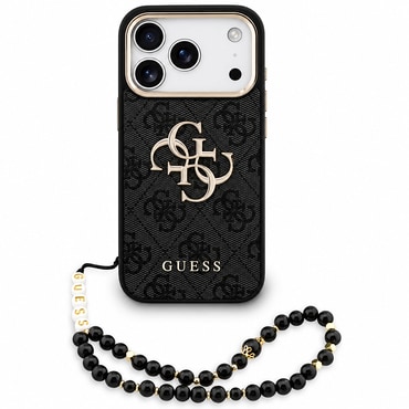Maskica Guess "Hardcase 4G Classic Logo" s remenom za iPhone 17 Pro Max / 18 Pro Max - black
