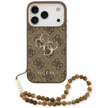 Maskica Guess "Hardcase 4G Classic Logo" s remenom za iPhone 17 Pro Max / 18 Pro Max / 18 Pro Max - brown