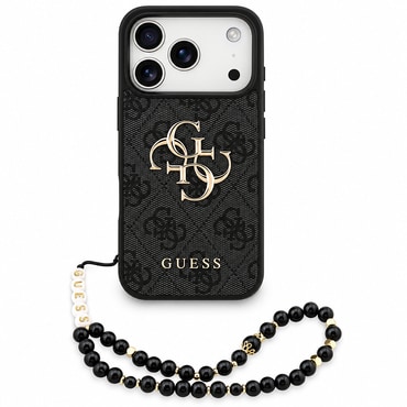 Maskica Guess "Hardcase 4G Classic Logo" s remenom za iPhone 17 Pro / 18 Pro / 18 Pro Max - black