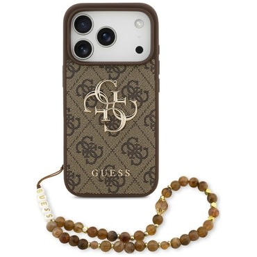 Maskica Guess "Hardcase 4G Classic Logo" s remenom za iPhone 17 Pro / 18 Pro / 18 Pro Max - brown