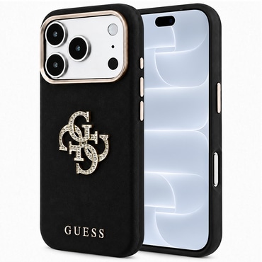 Maskica Guess "Smooth Big Strass Logo" za iPhone 17 Pro / 18 Pro - black