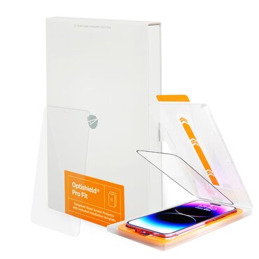 Optishield® Pro Fit 3D Full Body premium zaštitno staklo s aplikatorom za brzu instalaciju za iPhone 18 Pro (2-pack)