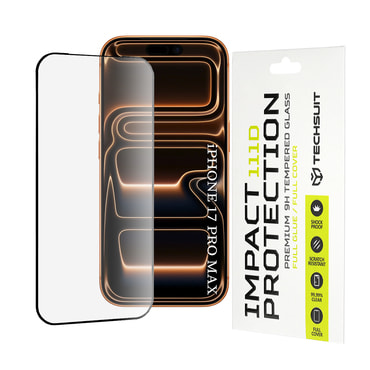 Premium 3D Full Body zaštitno staklo "Techsuit" za iPhone 17 Pro Max / 18 Pro Max - black