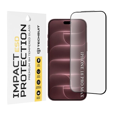 Zaštitno staklo Techsuit "ESD" za iPhone 18 Pro Max - black