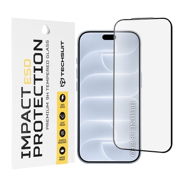 Zaštitno staklo Techsuit "ESD" za iPhone 18 Pro - black