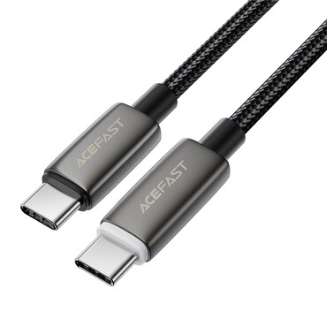 Punjač i podatkovni 60W USB-C na USB-C kabel Acefast "C23-03" - 1.2m - black