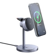 Bežična 22.5W punjač Mcdodo "Black Swan Series" MagSafe Qi2 za iPhone, Apple Watch i slušalice - black