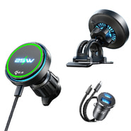 Bežična 25W punjač Lisen "W116 (YL0225060018)" s ventilatorom za hlađenje, Qi2.2 - black