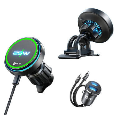 Bežična 25W punjač Lisen "W116 (YL0225060018)" s ventilatorom za hlađenje, Qi2.2 - black