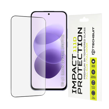 Premium 3D Full Body zaštitno staklo "Techsuit" za Xiaomi Redmi Note 17 4G / 5G - black