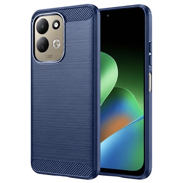 TPU gel maska "Brushed Carbon" za Xiaomi Redmi 17 4G / 5G - blue