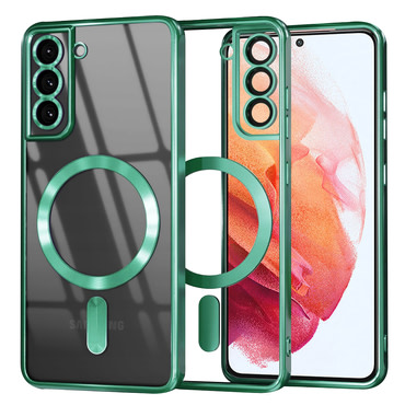 Maskica Techsuit "Luxury Crystal MagSafe" za Samsung Galaxy S21 - light green