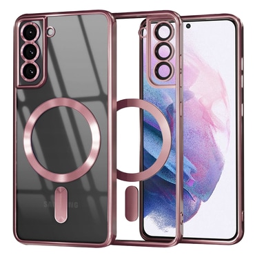 Maskica Techsuit "Luxury Crystal MagSafe" za Samsung Galaxy S21 Plus - pink
