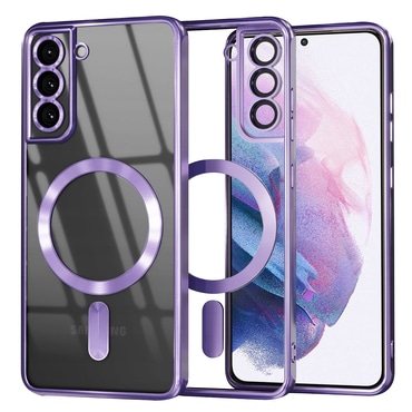 Maskica Techsuit "Luxury Crystal MagSafe" za Samsung Galaxy S21 Plus - light purple