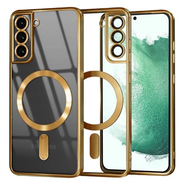 Maskica Techsuit "Luxury Crystal MagSafe" za Samsung Galaxy S22 Plus - gold