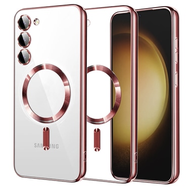 Maskica Techsuit "Luxury Crystal MagSafe" za Samsung Galaxy S23 Plus - pink