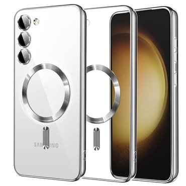 Maskica Techsuit "Luxury Crystal MagSafe" za Samsung Galaxy S23 Plus - silver