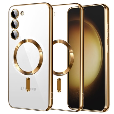 Maskica Techsuit "Luxury Crystal MagSafe" za Samsung Galaxy S23 Plus - gold