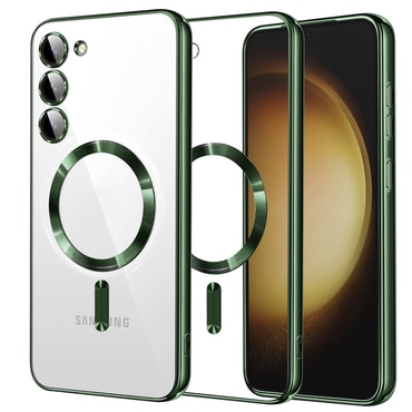 Maskica Techsuit "Luxury Crystal MagSafe" za Samsung Galaxy S23 Plus - deep green