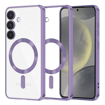 Maskica Techsuit "Luxury Crystal MagSafe" za Samsung Galaxy S24 - light purple