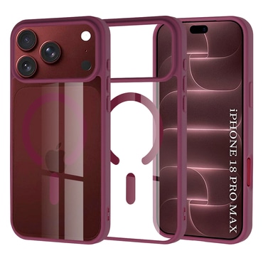 Maskica Techsuit "MagSafe Pro" za iPhone 17 Pro Max / 18 Pro Max - dark cherry