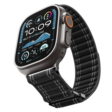 Tekstilni remen Spigen "WBF0" za Apple Watch (44 / 45 / 46 / 49mm) - black