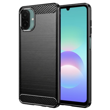 TPU gel maska "Brushed Carbon" za Samsung Galaxy A08 4G / A07 - black