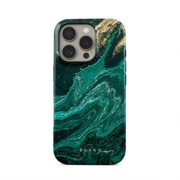 Premium maska Burga Tough MagSafe "emerald pool" za iPhone 16 Pro Max