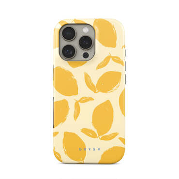Premium maska Burga Tough MagSafe "lemon tart" za iPhone 16 Pro Max