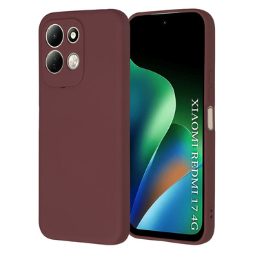 Silikonska maska Techsuit SoftFlex za Redmi 17 4G / 5G - plum red