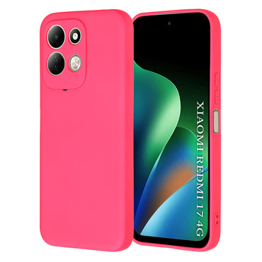 Silikonska maska Techsuit SoftFlex za Redmi 17 4G / 5G - hot pink