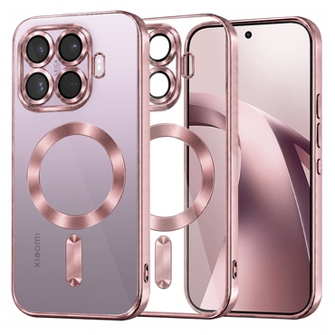 Maskica Techsuit "Luxury Crystal MagSafe" za Xiaomi 17T - pink